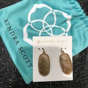 Gold dusted Kendra Scott Elle earrings